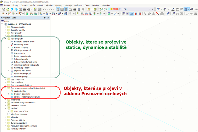 FAQ 005465 | V rámci addonu Posouzení ocelových konstrukcí jsem nastavil okrajové podmínky, tak aby byla pásnice I nosníku držena proti horizontálnímu posunu. Poté