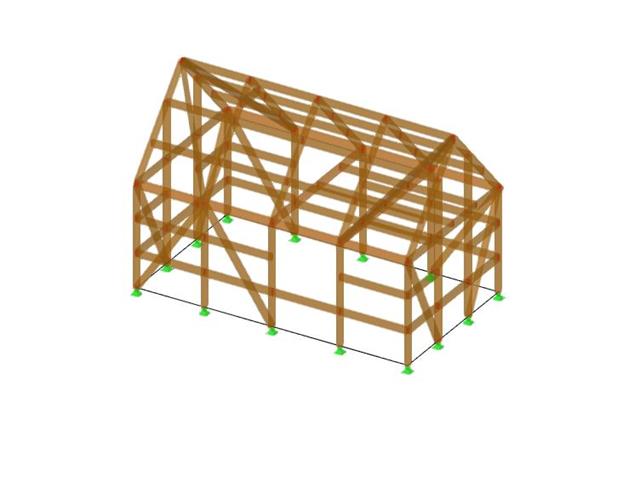 Model 000000 | Dřevěná rámová konstrukce