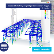 Skladová hala firmy Siegrist Igor Carpenteria v Maggii, Švýcarsko