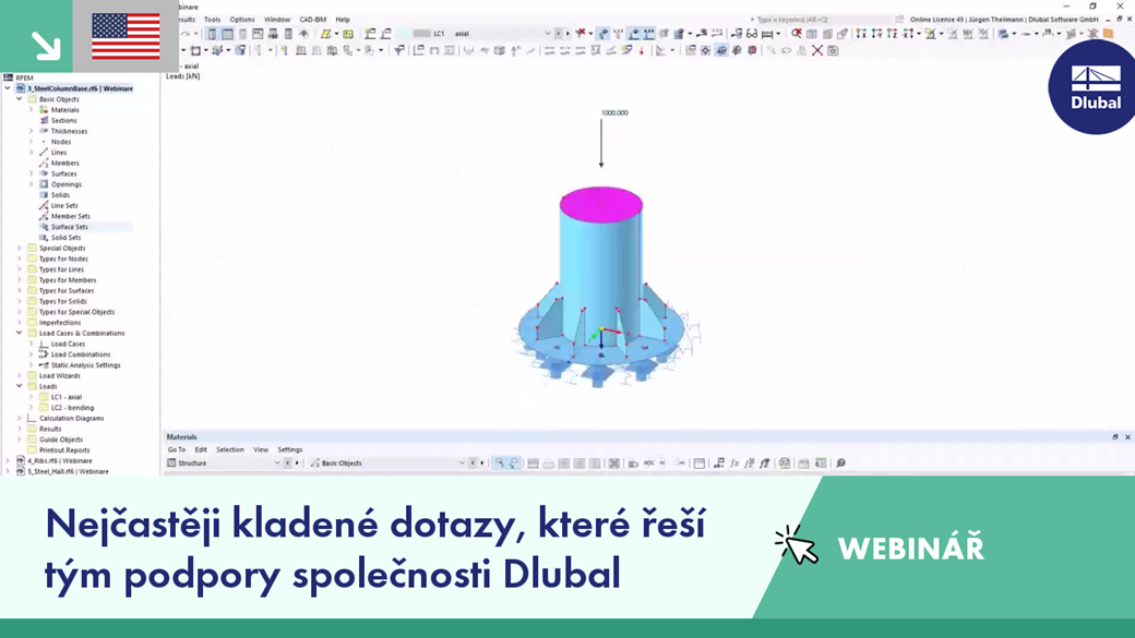 Nejčastěji kladené dotazy, které řeší tým podpory Dlubal | Duben 2024