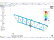 Výsledky výpočtu napětí-přetvoření v tabulkách a grafice