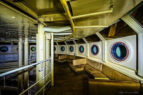 Večírek byl bouřlivý: vnitřek Žluté ponorky v Mnichově.