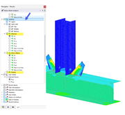 Zobrazení napětí na plochách