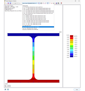 Výběr výsledků pro přetvoření průřezu
