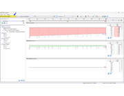 Dialog pro výsledky „Výsledkové diagramy“ s diagramy napětí a poměrů napětí