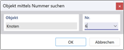 FAQ 005543 | Jak najdu v programu RFEM 6 / RSTAB 9 uzel s určitým číslem?