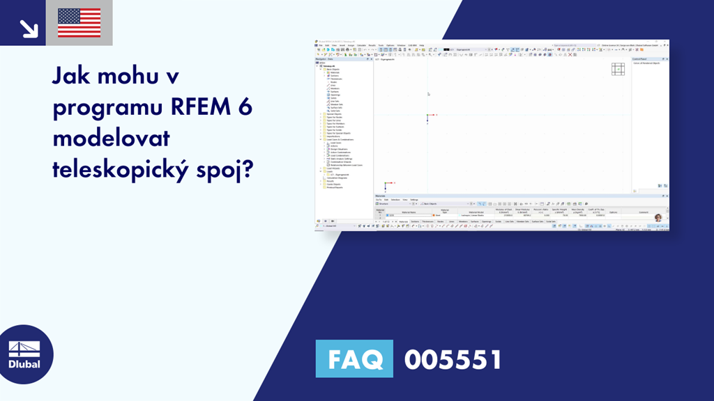 FAQ 005551 | Jak mohu modelovat teleskopické spojení v programu RFEM 6?