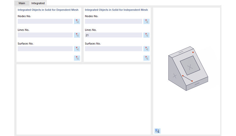 Integrované objekty v objemovém tělese