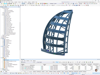 Model RFEM konstrukce brány | © Marx Krontal Partner, MKP GmbH