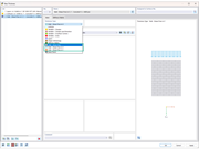 Dialog programu RFEM pro výběr tlouštěk stěn bez smyku, typy stěn, stěna bez smyku