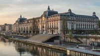 Renovované Musée d’Orsay za východu slunce, simulace větru