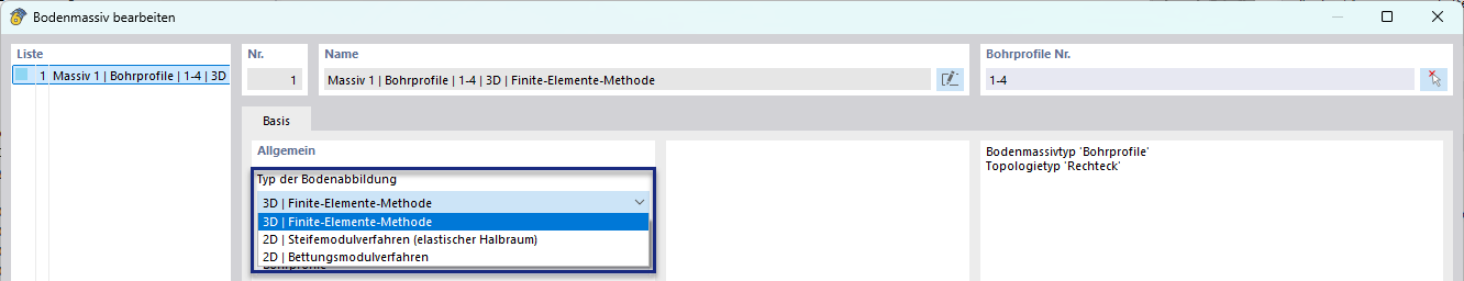 Typ modelování půdy