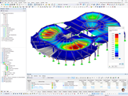 Deformace na modelu RFEM terminálu letiště | © EQUILIBRIUM