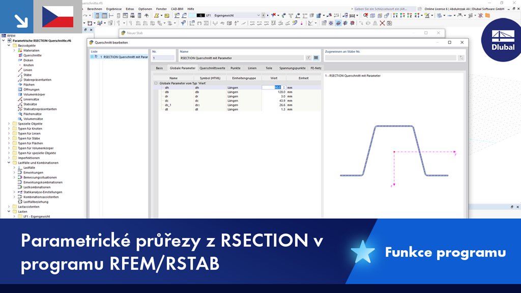 Parametrische RSECTION-Querschnitte in RFEM und RSTAB veranschaulicht