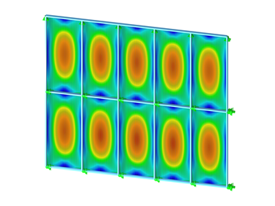 Model skleněné fasády v programu RFEM 6