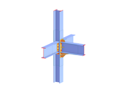 Obrázek ukazuje tuhý žebrový přípoj, vyvinutý pro konstrukce vystavené vysokým zatížením.