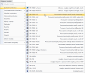 Nabídka addon modulu pro navrhování ocelových konstrukcí zobrazená v modulu RF-/STEEL EC3.