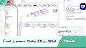 Webový seminář o používání nového rozhraní Dlubal API v programu RFEM ke zlepšení výpočetních procesů.