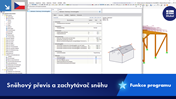 Technické funkce sněhových převisů a řešení sněhových zábran.