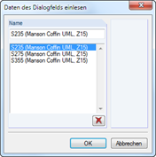 Dialogové okno pro zadávání údajů do programu RFEM 5 s různými možnostmi výpočtů.