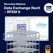 Záznam webináře představující postup při výměně dat mezi programy Revit a RFEM 6.