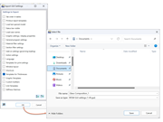 Nastavení grafického uživatelského rozhraní v programu RFEM 6 umožňuje efektivní ukládání a export vrstev konstrukce.