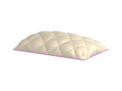 Model 005697 | Pohled na vzduchem podpíranou halu s membránovou konstrukcí, která ilustruje moderní techniky inženýrství.