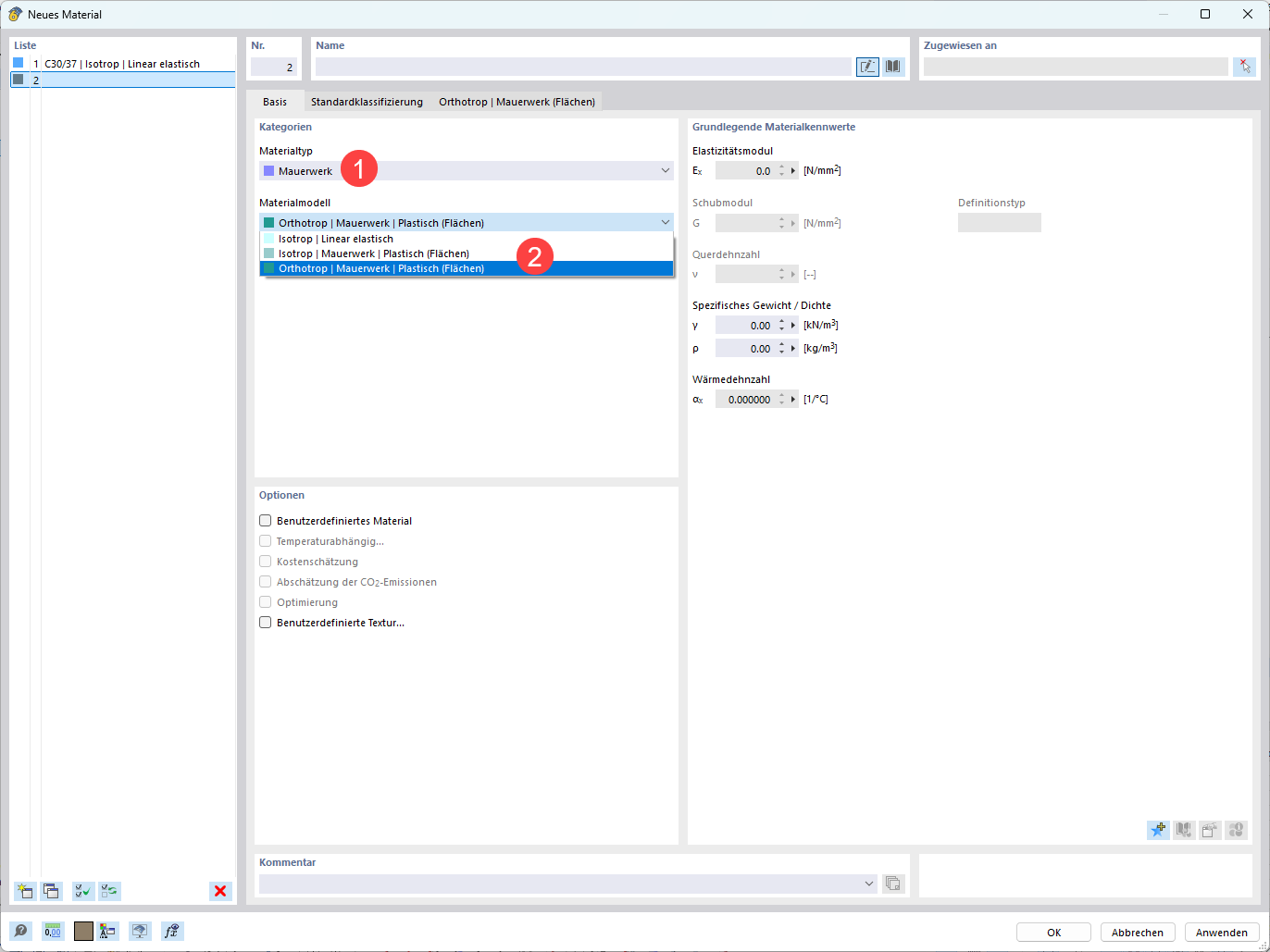 FAQ 005706 | Jak mohu definovat zdivo v RFEM 6?
