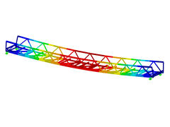 Animace deformace mostu pro pěší v programu RFEM | © ACML