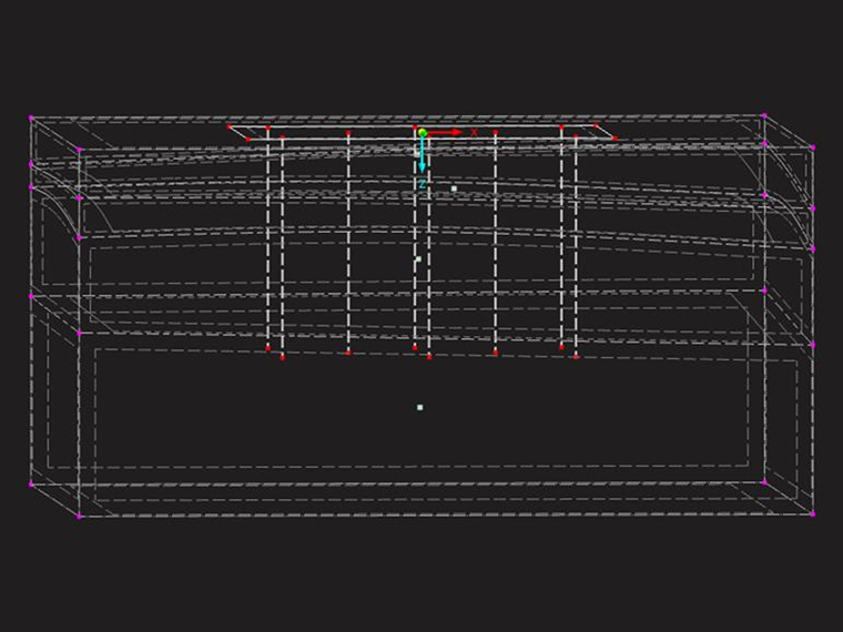 Vylepšené modelování objemů s automatickou integrací uzlů a linií pro efektivní vývoj 3D modelů.