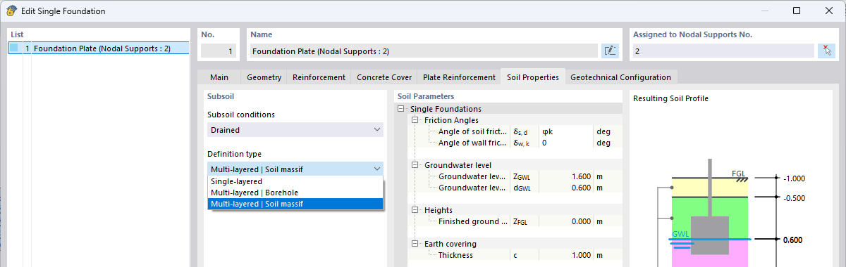 Typ zadání - Vícevrstvá | Půdní masiv