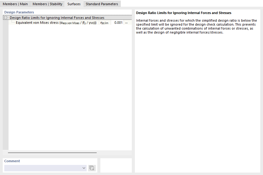 Záložka "Plochy" pro posouzení ocelových konstrukcí podle EN 1993