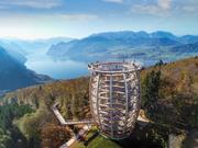 Vyhlídková věž na Traunsee, Grünberg, Rakousko