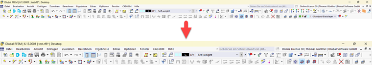 "Zvětšení" v měřítku velikosti nalezeného symbolu plán  RFEM RSTAB RSECTION