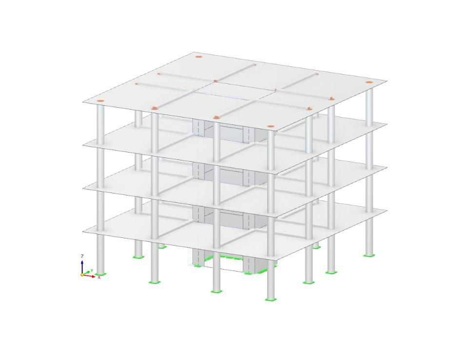 Model 006219 | 3D Concrete Multistory Building with Story Definitions