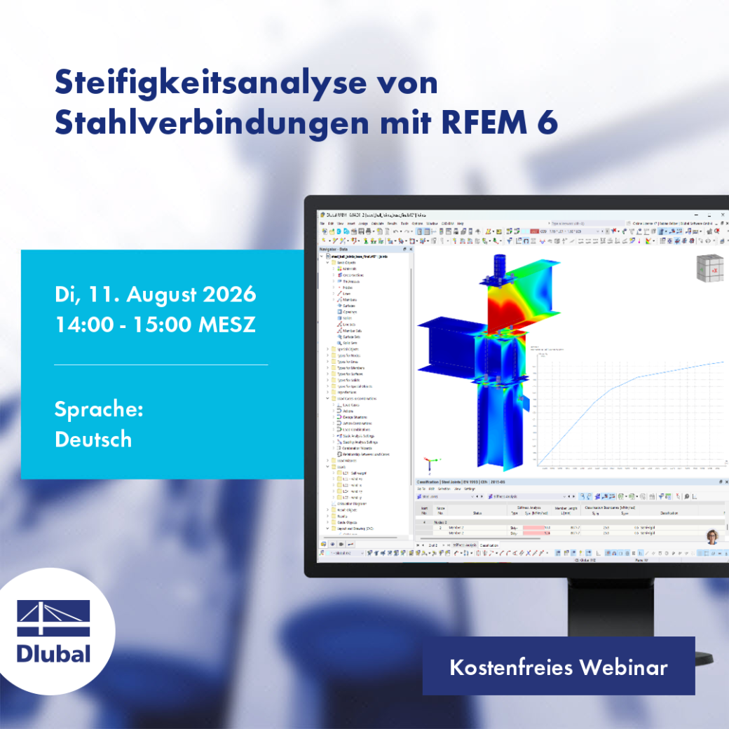 Analýza tuhosti ocelových spojení s RFEM 6