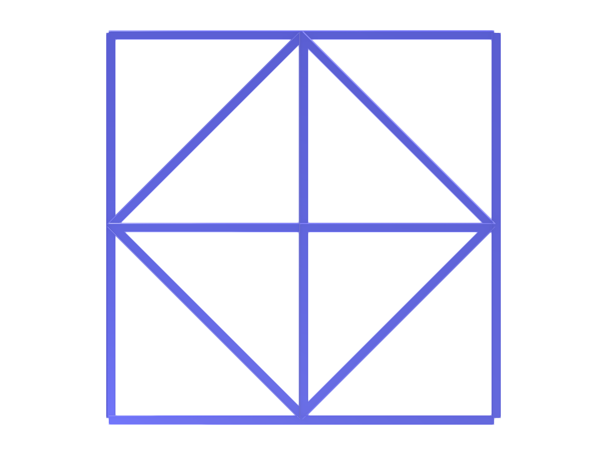 Ilustrace parametrického horizontálního ztužení v modelech pro statickou analýzu stožárů a věží. Detailní diagram znázorňující prvky ztužení.