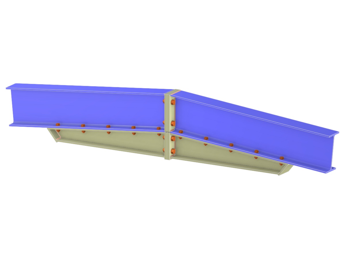 Model 006303 | Beam Splice With Full-Depth End Plate to Plate and Bottom Haunch