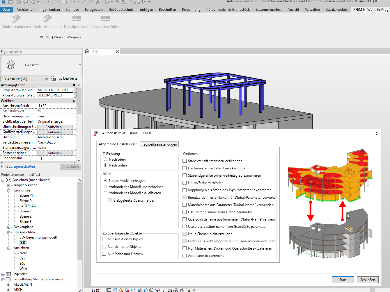 Bidirektionaler Datenaustausch mit Revit