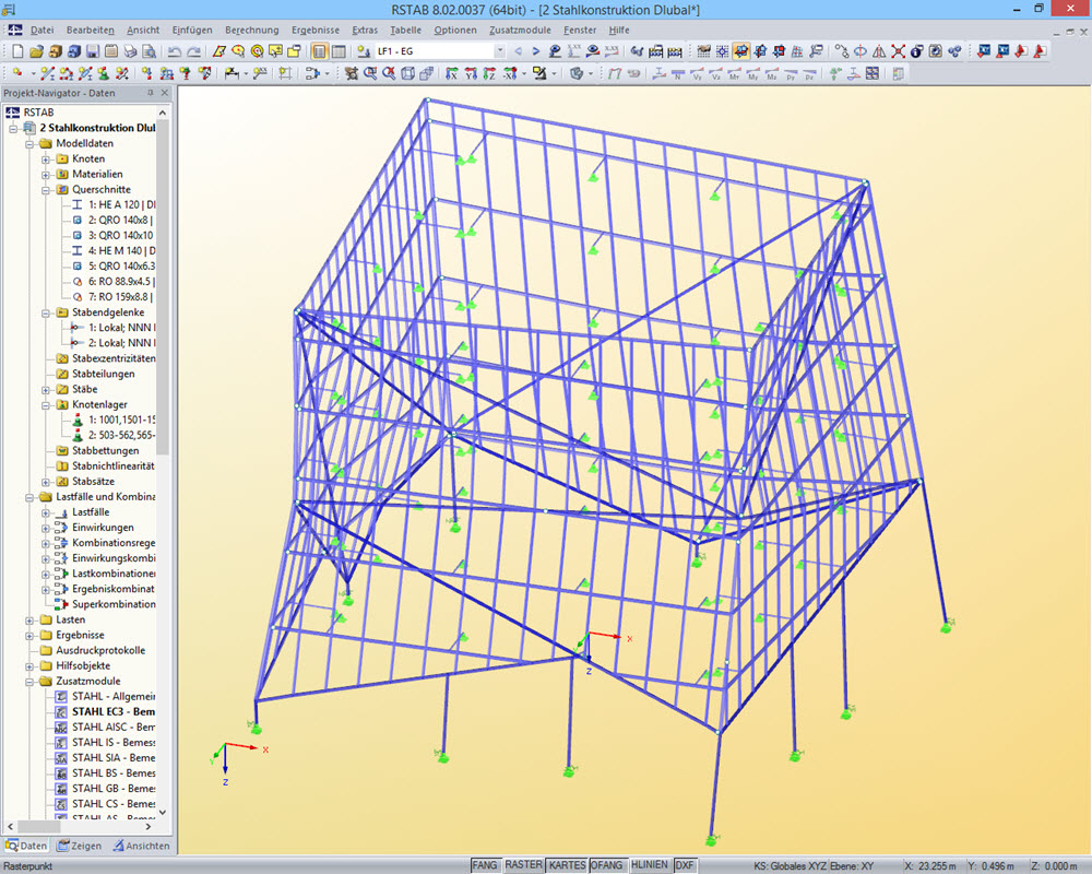 Forum Gold und Silber | Realisiert mit RSTAB vom Ingenieurbüro Klöckner GmbH, Nistertal