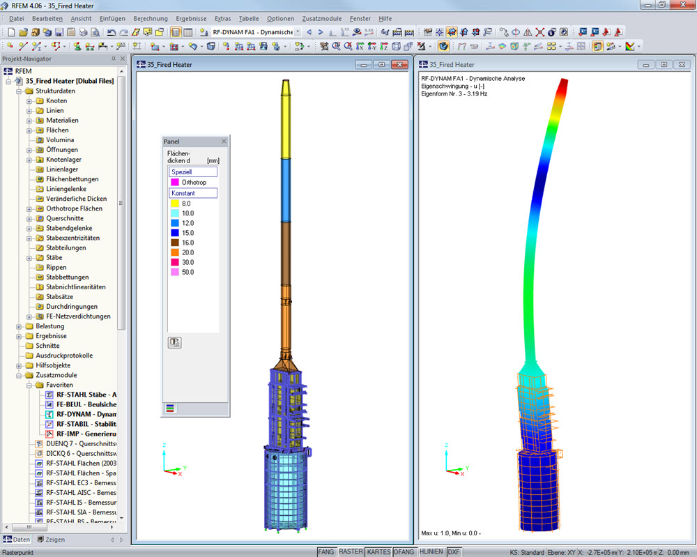 Fired Heater | Realisiert mit RFEM von Peter & Partner, Much |  www.ifs-peter-partner.com