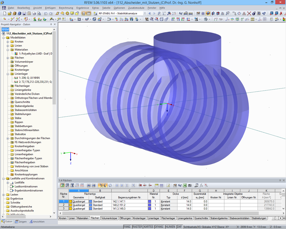 Abscheider aus PE | Prof. Dr.-Ing. G. Nonhoff