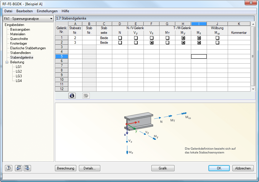 Maske 1.7 Stabendgelenke