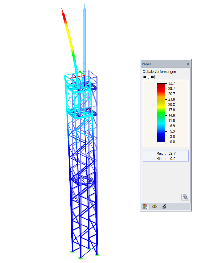 Modellierung und Bemessung von Stahl-Gittermasten in RFEM und RSTAB
