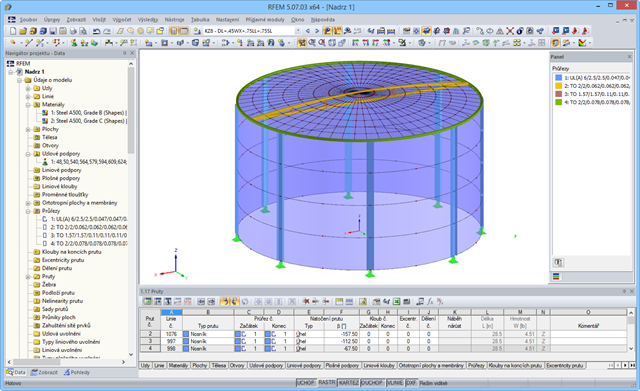 3D-Modell eines Wassertanks in RFEM (© Rocky Summit EC)