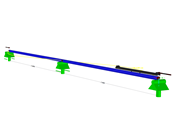 3D-Rendering des Kranbahnträgers