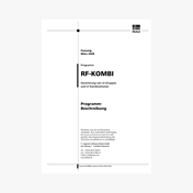 Handbuch RF-KOMBI