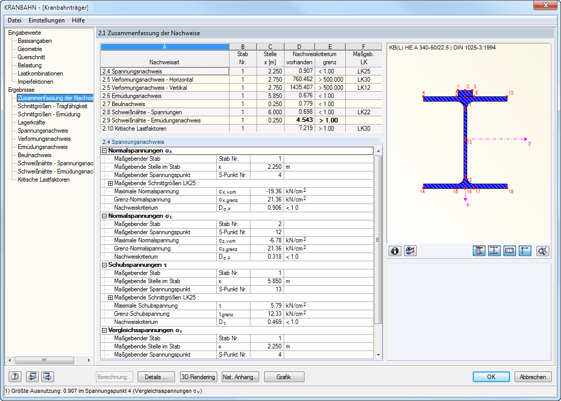 2.1 Zusammenfassung der Nachweise