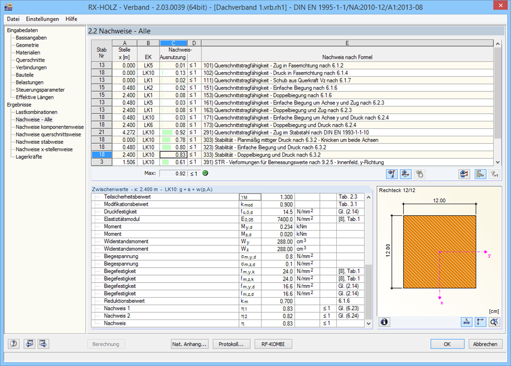 Maske 2.2 Nachweise - Alle