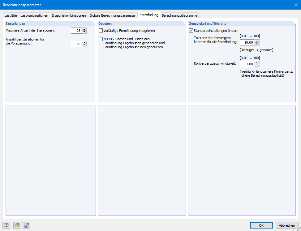 Berechnungsparameter